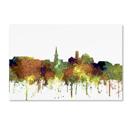 Marlene Watson 'Alexandria Virginia Skyline SG Safari Buff' Canvas Art,30x47